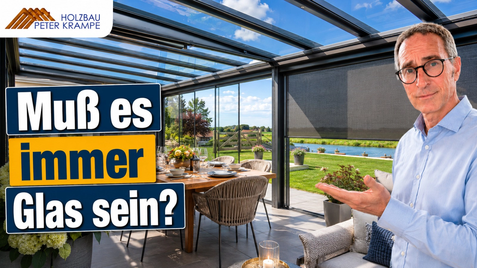 Senkrechtmarkise oder Glas-Seitenteile?